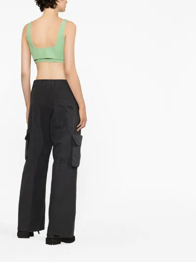 Ganni Synthetic Fibers T-shirt In Verde Acqua