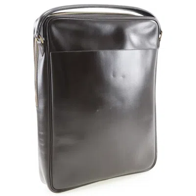 Pre-owned Hermes Hermès Brown Leather Clutch Bag ()