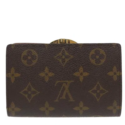 Pre-owned Louis Vuitton Viennois Brown Canvas Wallet  ()