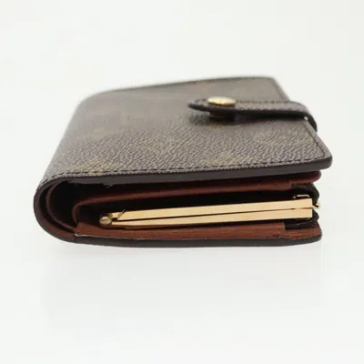 Pre-owned Louis Vuitton Viennois Brown Canvas Wallet  ()