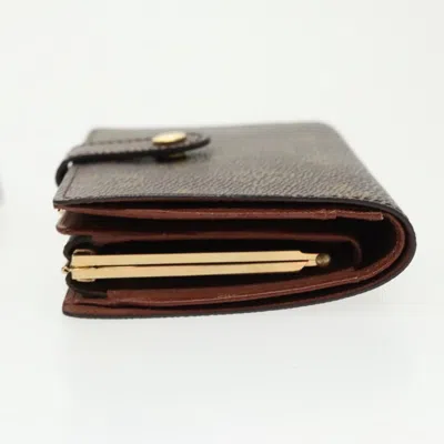 Pre-owned Louis Vuitton Viennois Brown Canvas Wallet  ()