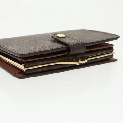 Pre-owned Louis Vuitton Viennois Brown Canvas Wallet  ()