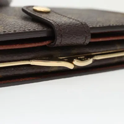 Pre-owned Louis Vuitton Viennois Brown Canvas Wallet  ()