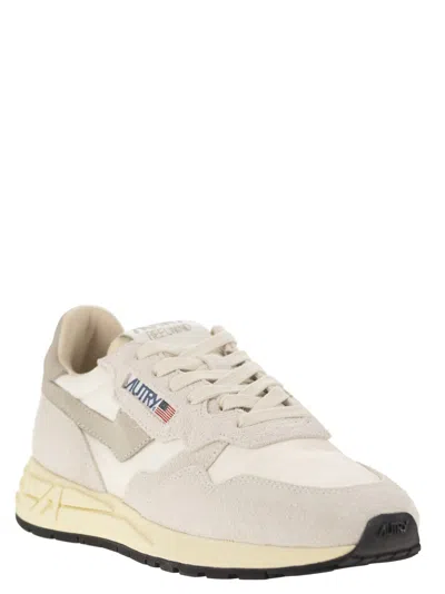 Autry Reelwind Suede And Technical Textile Trainer