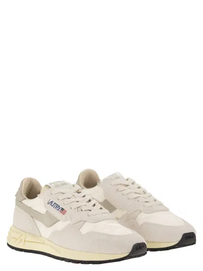 Autry Reelwind Suede And Technical Textile Trainer