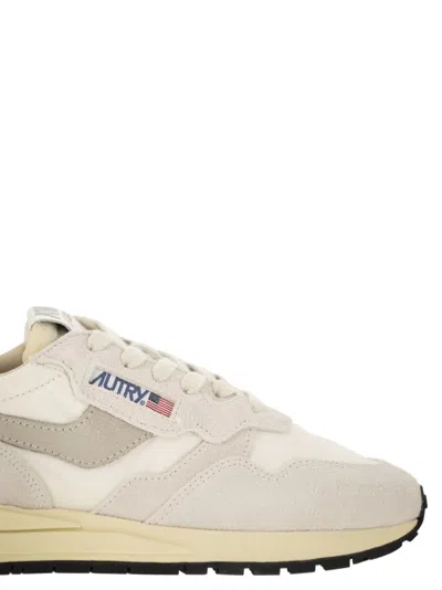 Autry Reelwind Suede And Technical Textile Trainer