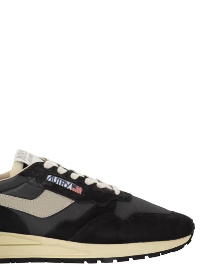 Autry Reelwind Running Sneakers In Suede And Nylon