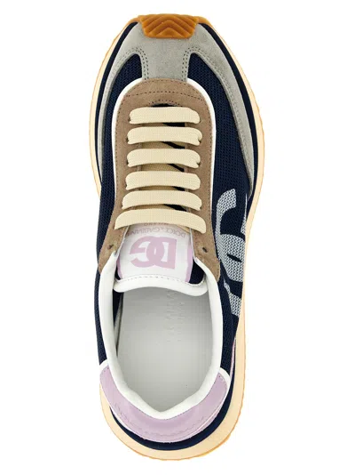 Dolce & Gabbana Cushion Sneakers With Mesh And Suede