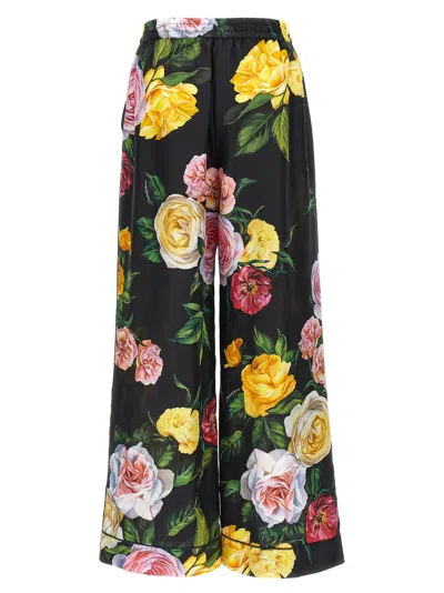 Dolce & Gabbana Peony And Roses Print Pants