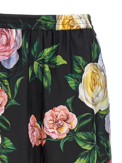 Dolce & Gabbana Peony And Roses Print Pants