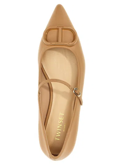 Twinset Twin Set 'oval T' Ballet Flats