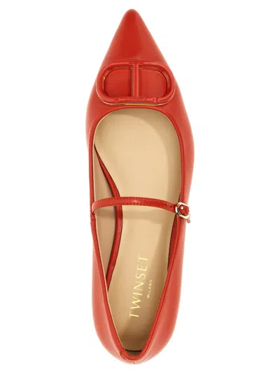 Twinset Twin Set 'oval T' Ballet Flats