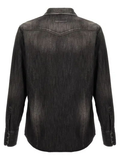 Dsquared2 Western Style Shirt With Chest Pockets And Pointed Collar