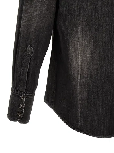 Dsquared2 Western Style Shirt With Chest Pockets And Pointed Collar