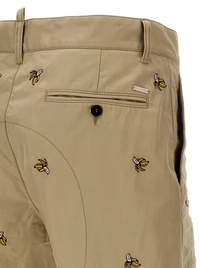 Dsquared2 Embroidered Pattern Chino Trousers
