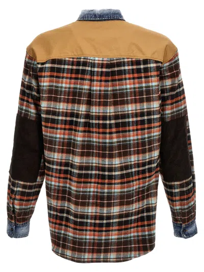 Shop Dsquared2 Patchwork Shirt