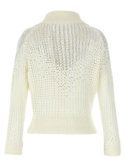Ermanno Scervino Rhinestone Cardigan Sweaters And Cardigans