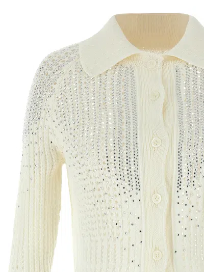 Ermanno Scervino Rhinestone Cardigan Sweaters And Cardigans