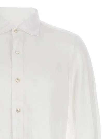 Finamore 1925 Timeless White Button-down Shirt With Structured Collar