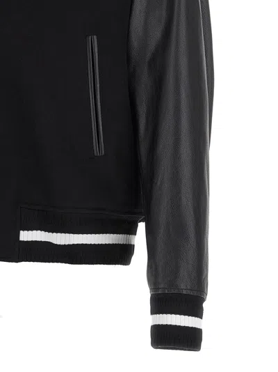 Givenchy Black Jacket With 4g Motif On Front In Wool And Tech Fabric Blend Man