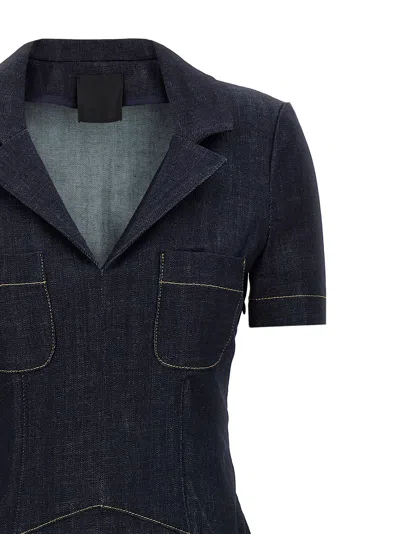 Givenchy Dress In Denim With 4g Emblem