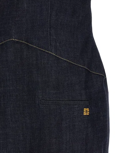 Givenchy Dress In Denim With 4g Emblem