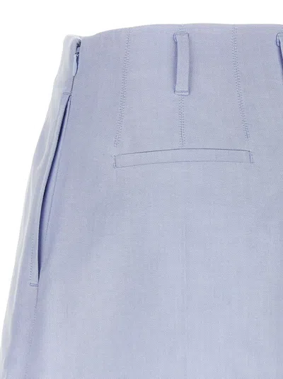 Givenchy Light Blue Embroidered Cotton Shorts