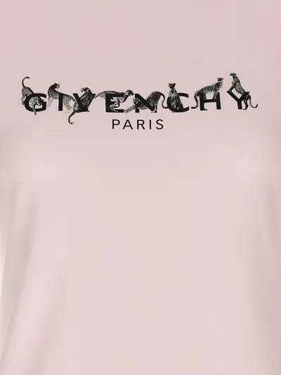 Givenchy Pink T-shirt With Logo Printed On The Front In Cottonr Woman