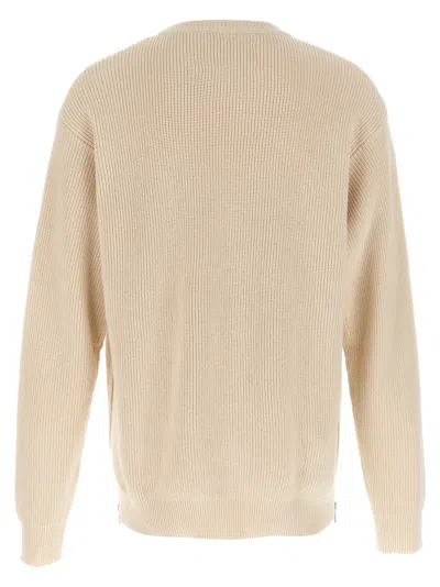 Jil Sander Ivory Cotton And Wool Sweater