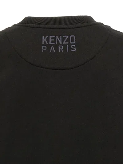 Kenzo "happy Tiger" Sweatshirt In Black