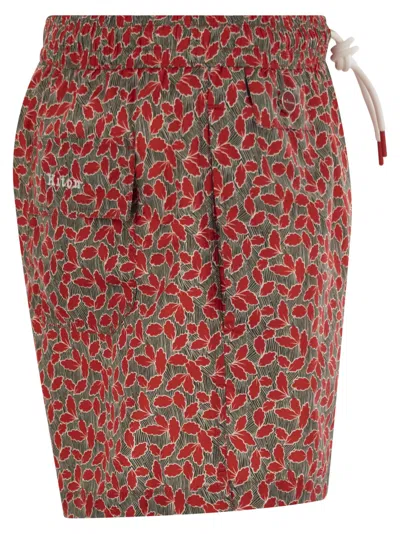 Kiton Men Patterned Beach Boxers