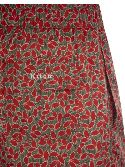 Kiton Men Patterned Beach Boxers