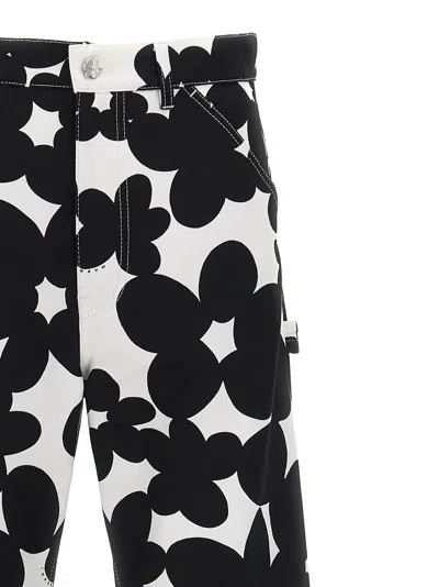Marni Floral-print Gabardine Trousers