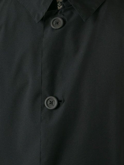 Shop Herno Buttoned Windbreaker Jacket - Black