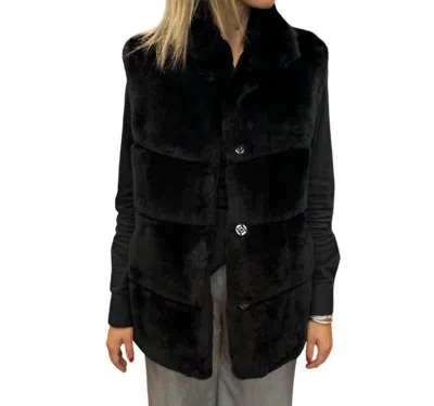Linda Richards Rex Vest In Black In Black