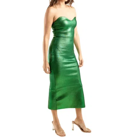 Cq By Cq Shimmer Dress In Green In Green