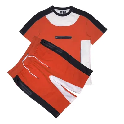Genuine Authentic Men's Tee And Short Set In Orange