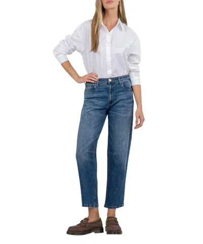 Kut From The Kloth Ashley High Rise Straight Leg Jean In Dedication In Multi