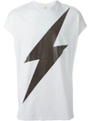 NEIL BARRETT Lightning Bolt T-Shirt,BJT22S3594