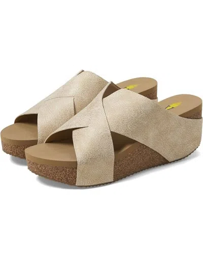 Volatile Women's Firefly Criss Cross Sandals In Gold In Gold