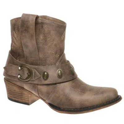 Pierre Dumas Women's Kaylee 4 Western Boot In Taupe In Grey