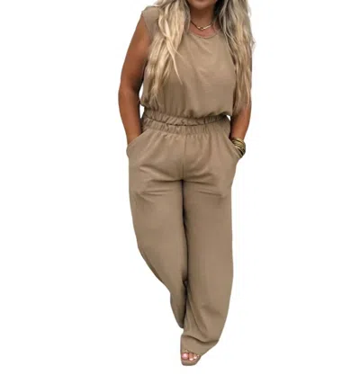 Blakeley Two-piece Pant Set In Mocha In Brown