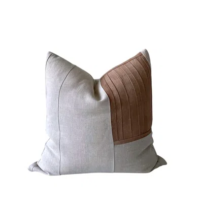 Mickler & Co. Hemp Pillow In Sienna/tan