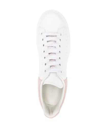 Alexander Mcqueen Oversized Leather Sneakers With Chunky Sole And Logo Detail