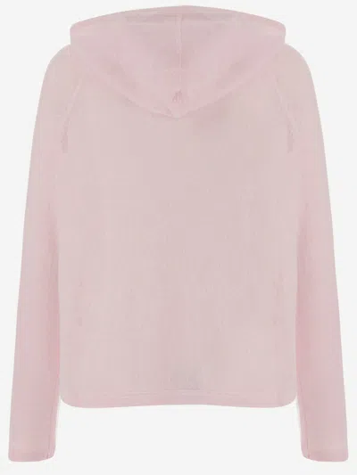 Allude Wool And Cashmere Sweater In Pink