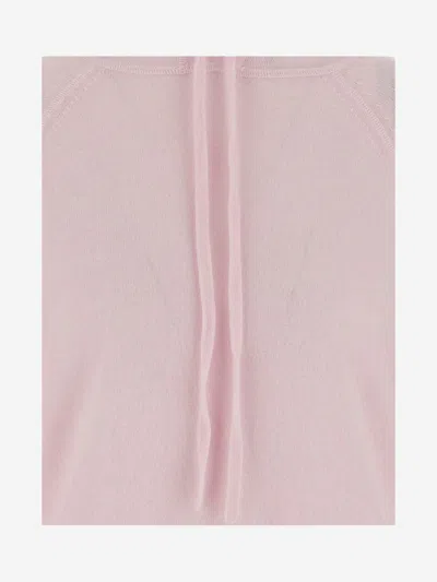 Allude Wool And Cashmere Sweater In Pink