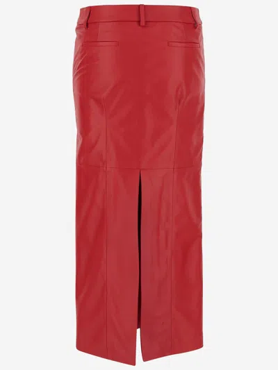 Armarium Leather Column Skirt