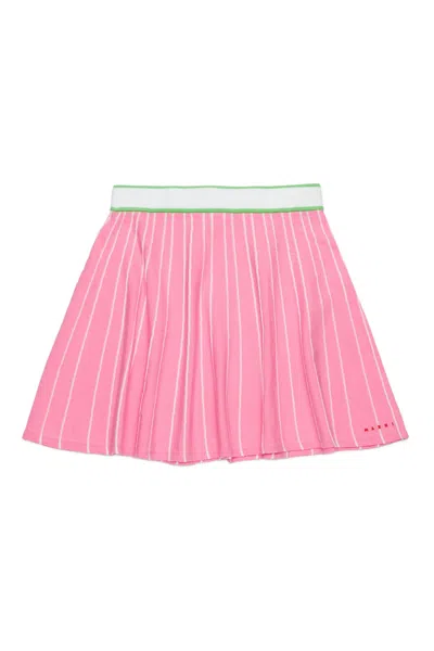 Marni Striped Skirt In Pink