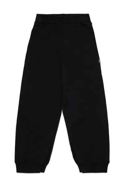 Mm6 Maison Margiela Pantaloni Jogger In Felpa In Black