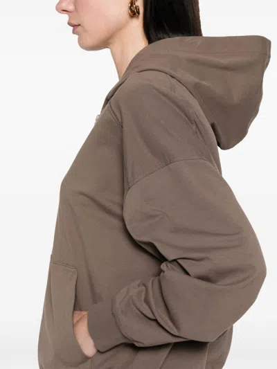 Brunello Cucinelli Zippered Cotton Hoodie With Kangaroo Pocket